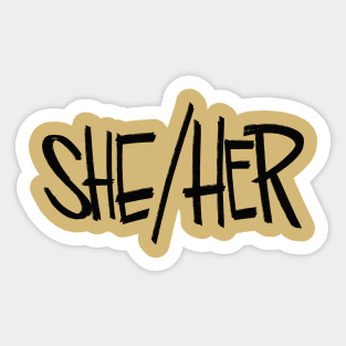 She/Her Sticker